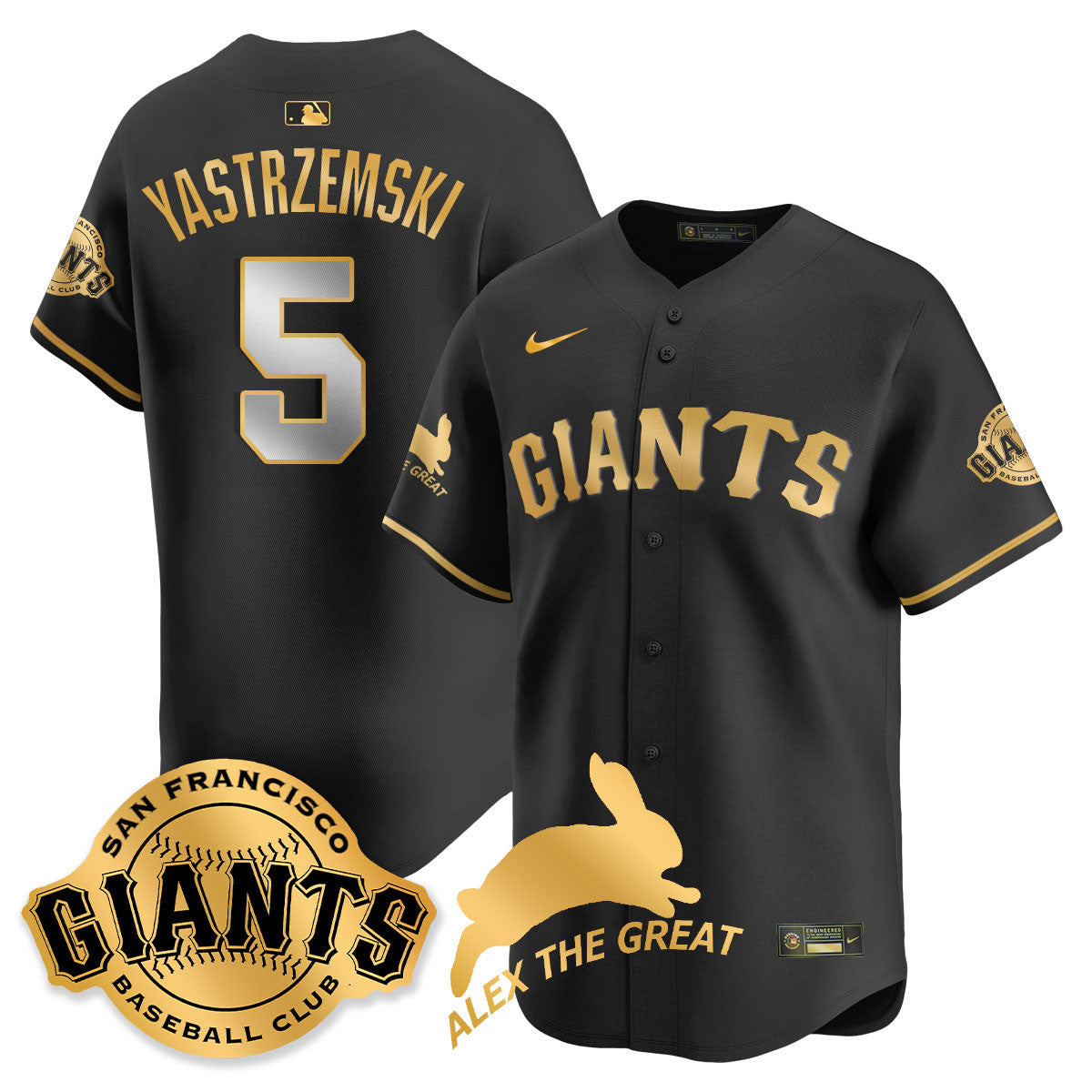 Women's San Francisco Giants "Alex the Great" Rabbit Memories 2025 Jersey - All Stitched