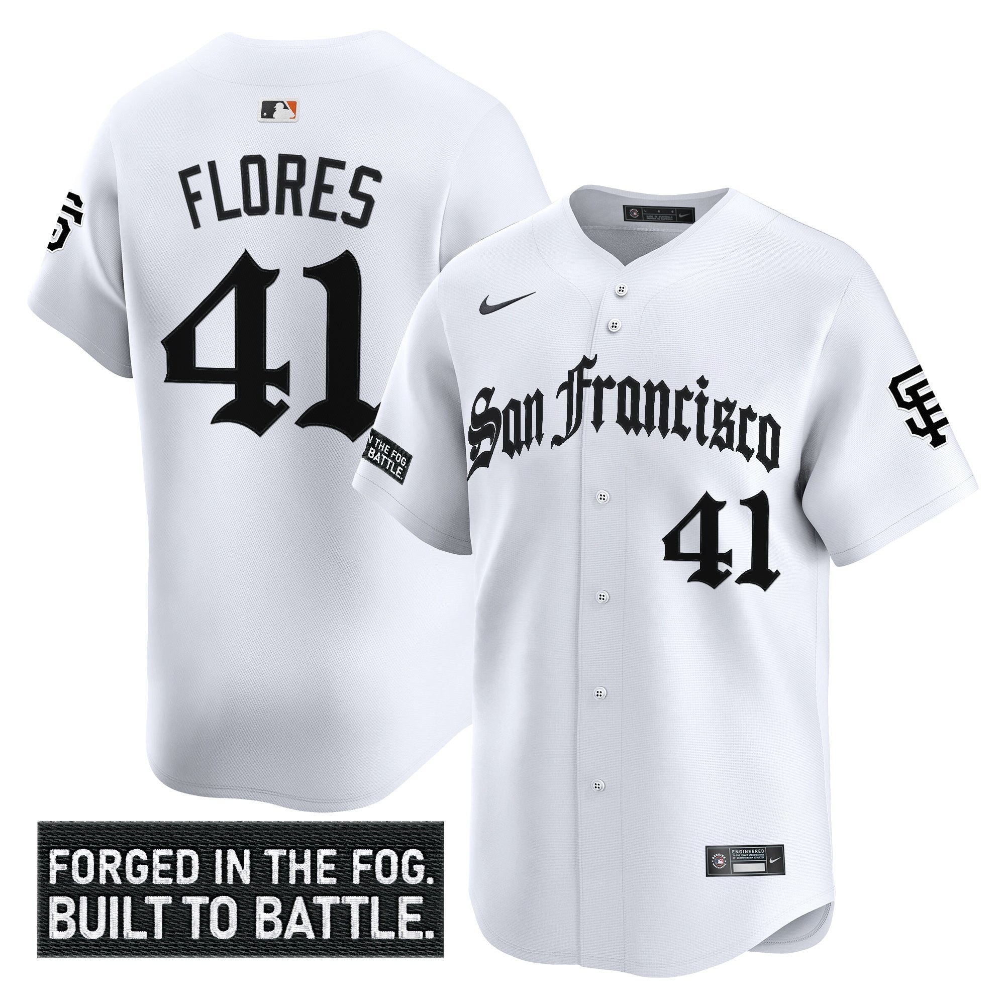 Men's San Francisco Giants 'Gothic Fog Edition' Vapor Premier Limited Jersey - All Stitched